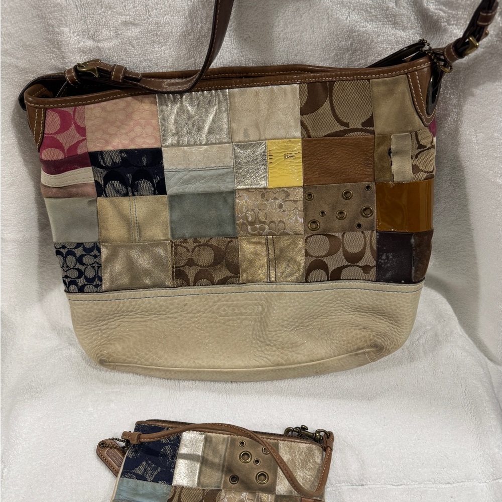 Coach Patchwork Shoulder Bag - Multicolor